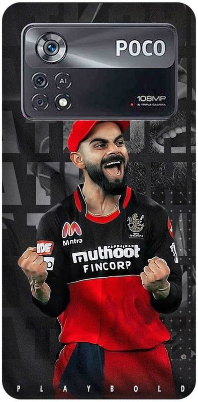 play fast Back Cover for POCO X4 Pro 5G, VIRAT, KOHLI, INDIAN, PLAYER, RCB  (Red, Hard Case, Pack of: 1)