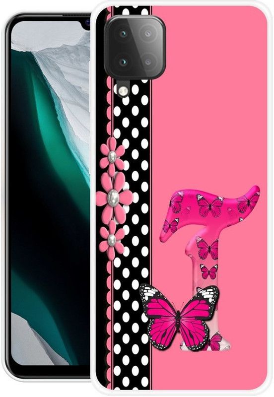 BLUEZAP Back Cover for Samsung Galaxy M12, Samsung Galaxy A12  (Black, Pink, Grip Case, Silicon, Pack of: 1)