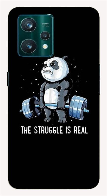iprinto Back Cover for Realme 9 Pro PLUS 5G, RMX3392 Work Hard Back Cover  (Black, Hard Case)