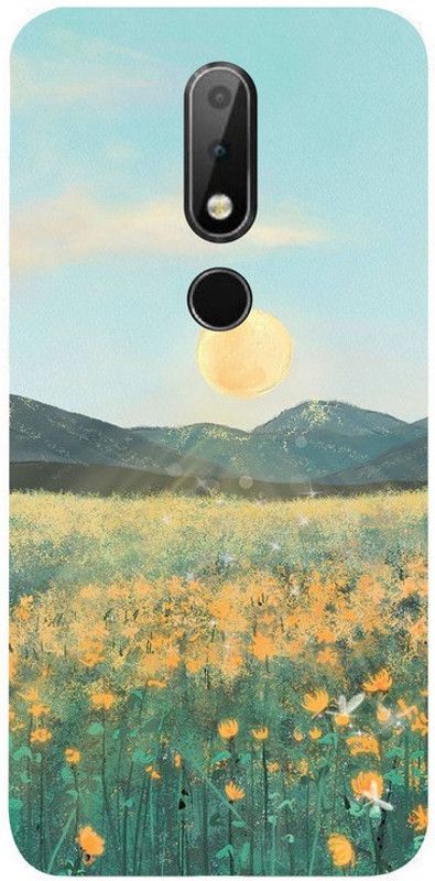Skyhawk Back Cover for Sky Hawk Back Cover For Nokia 6.1 Plus Sunshine Pinting  (Multicolor, Waterproof, Silicon, Pack of: 1)