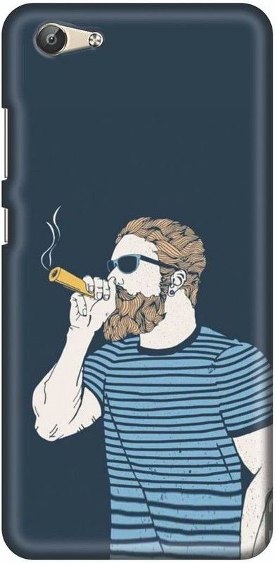 Hello Case Back Cover for VIVO Y66  (Blue, 3D Case, Pack of: 1)
