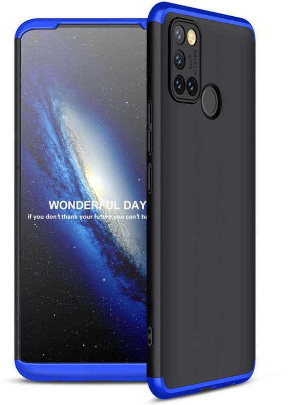 MOBIRUSH Back Cover for Realme 7i  (Blue, Shock Proof, Pack of: 1)