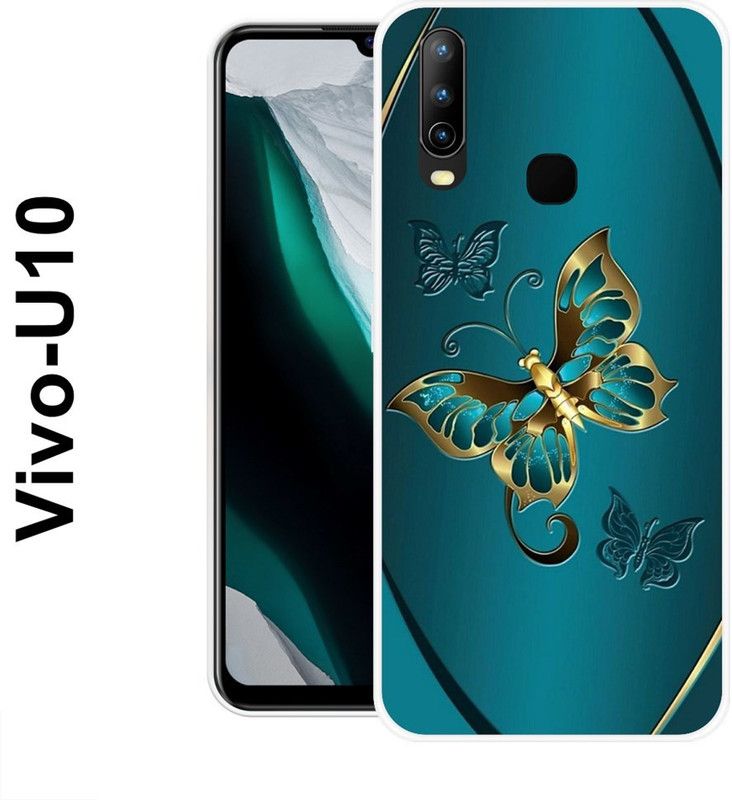 SHIVKUDI Back Cover for Vivo U10, Vivo Y12, Vivo Y15, Vivo Y17  (Gold, Blue, Silicon)