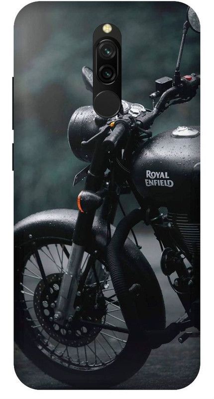 SSMORYA Back Cover for Mi Redmi 8 Bullat Bike Printed Back Cover  (Multicolor, Waterproof, Pack of: 1)