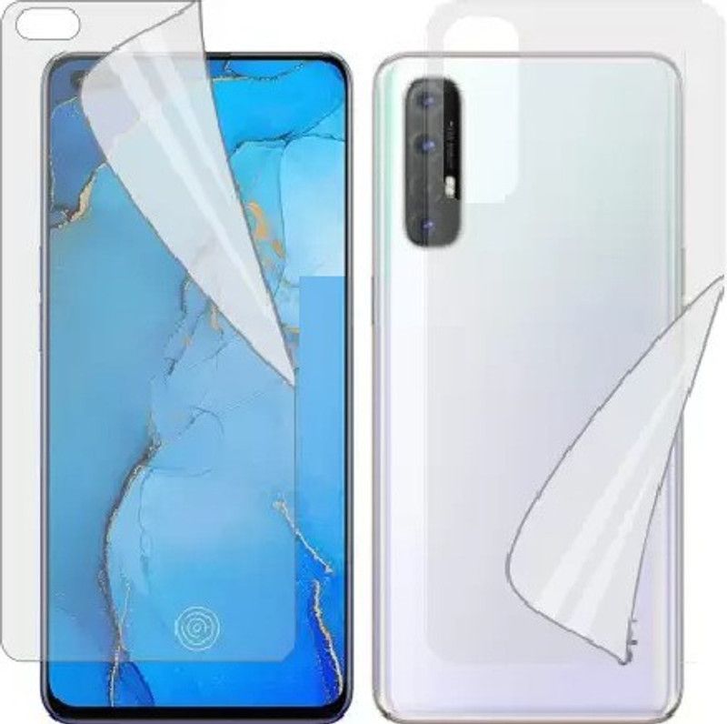 ELEF Edge To Edge Screen Guard for Oppo Reno 3 Pro Ultra Smooth Touch Unbreakable Membrane Screen Protector  (Pack of 1)