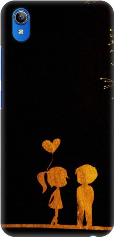 COBIERTAS Back Cover for Vivo Y91i  (Black, Yellow, Pack of: 1)