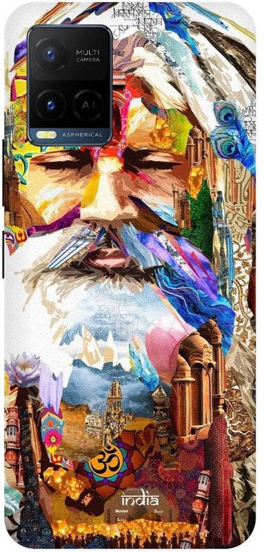 THE NARAYANA COLLECTIONS Back Cover for VIVO Y33s-2109-AGHORI,SHIV,JI,BHOLENATH,MAHADEV,BABA  (Multicolor, Hard Case, Pack of: 1)