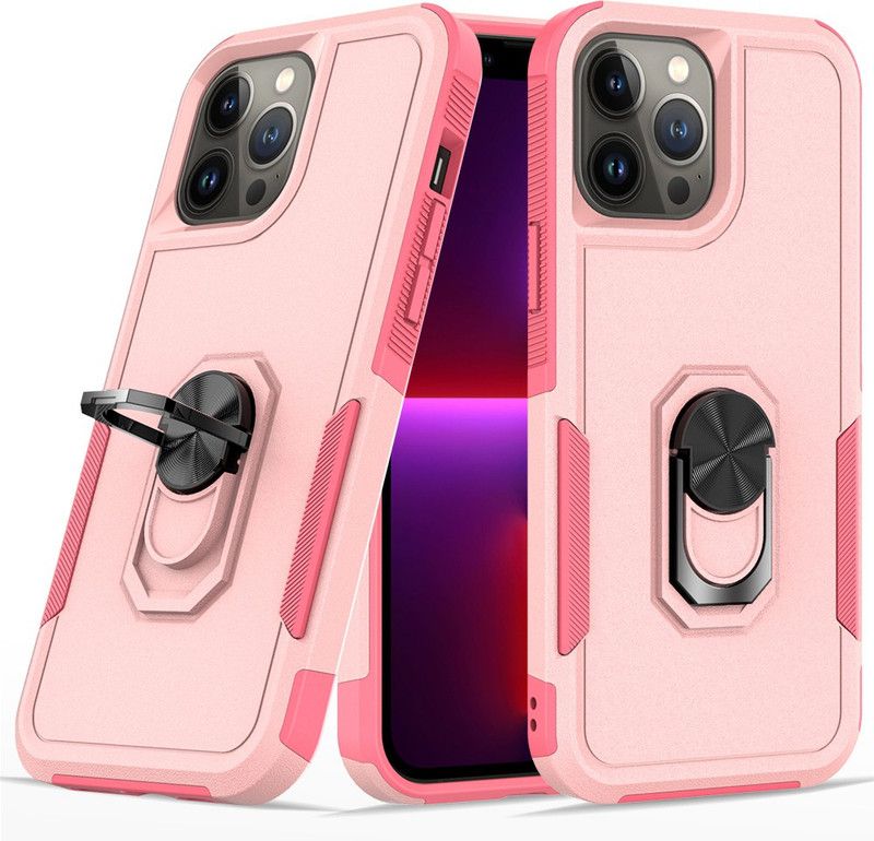 HEAVY DUTY Back Cover for Apple iPhone 13 Pro MAX  (Pink, Shock Proof, Pack of: 1)
