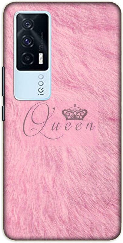iprinto Back Cover for iQOO 7, iQOO 7 5G Queen For Her Back Cover  (Pink, Hard Case, Pack of: 1)