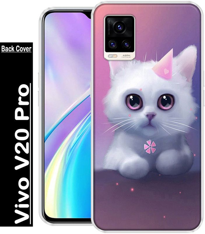 REALKING Back Cover for Vivo V20 Pro  (Multicolor, Grip Case, Silicon, Pack of: 1)