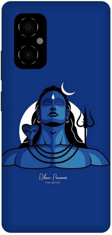 play fast Back Cover for POCO M4 5G, MZB0BRWIN, ADIYOGI, SHIVA, STATUE, SHIVJI  (Blue, Hard Case, Pack of: 1)