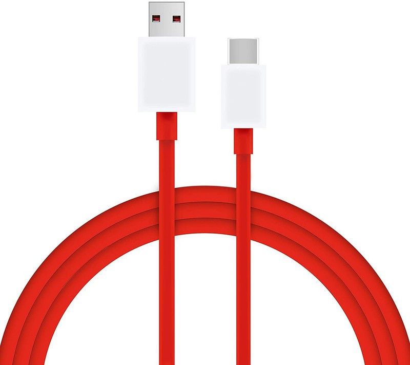 Humpa USB Type C Cable 6.5 A 1.00133999999998 m Copper Braiding Oneplus 5T | Oneplus 5 | Oneplus 3T | Oneplus 3 | Oneplus 8 | Oneplus 8 pro  (Compatible with C type data cable for fast charging, Red, One Cable)
