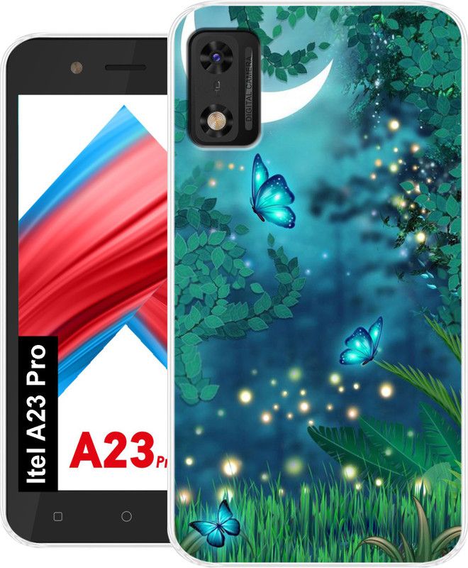 Hostprint Back Cover for itel A23 Pro  (Multicolor, Grip Case, Silicon, Pack of: 1)