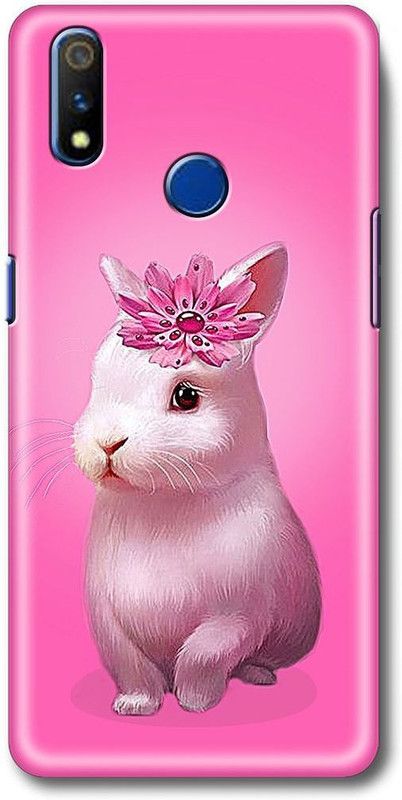 SPBR Back Cover for Realme 3, Realme 3i  (Pink, White, Hard Case)