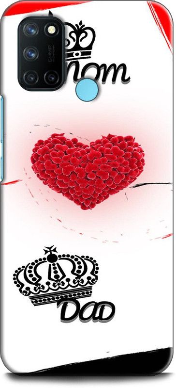 Afterglow Back Cover for Realme 7i MOM AND DAD, DAD, I LOVE YOU, LOVE, MISSING, MOM  (Multicolor, Shock Proof, Pack of: 1)