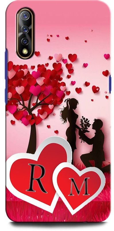 GRAFIQE Back Cover for Vivo S1 RM, R LOVE M, M LOVE R, R LETTER, M LETTER, RM NAME  (Multicolor, Shock Proof, Pack of: 1)