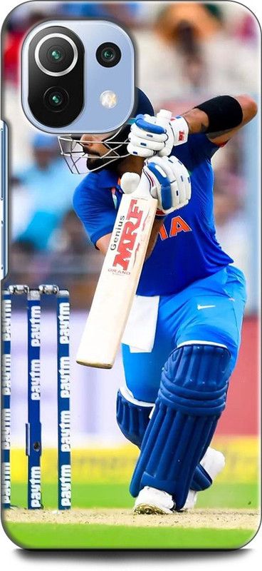 KEYCENT Back Cover for Mi 11 Lite VIRAT KOHLI, CRICKET, CAPTAIN, VIRAT KOHLI PLAYING, SPORTS  (Multicolor, Shock Proof, Pack of: 1)