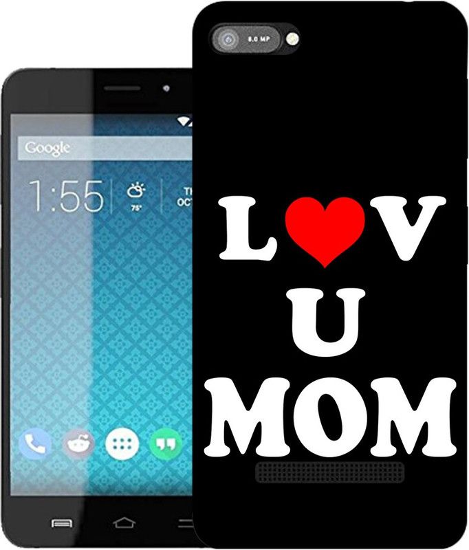 kridha Back Cover for Comio C1 back cover | Love U Mom | Design_113  (Multicolor, Flexible, Silicon, Pack of: 1)