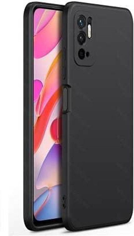 AB PRIME Back Cover for REDMI Note 10T 5G  (Black, Shock Proof, Pack of: 1)
