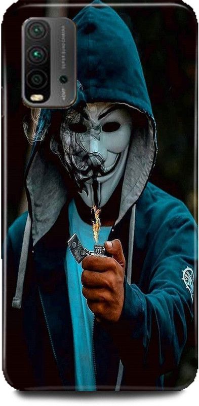 Dimora Back Cover for REDMI 9 Power, Joker Joker Sign Joker symbol Anonymous Anonymous blade Hacker  (Multicolor, Hard Case, Pack of: 1)