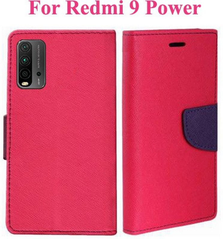 Krumholz Flip Cover for Redmi 9 Power  (Pink, Dual Protection, Pack of: 1)