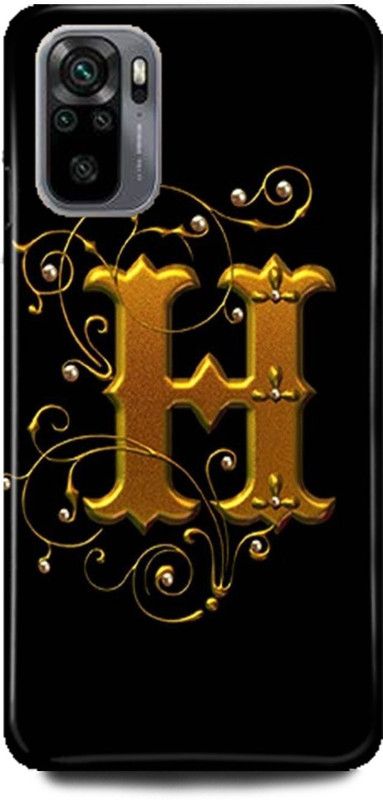 MP ARIES MOBILE COVER Back Cover for REDMI Note 10, H NAME BACK COVER NAME WITH H H NAME H LETTER H H LETTER H ALPHABET  (Multicolor, Hard Case, Pack of: 1)