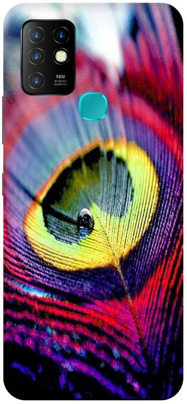 FIKORA Back Cover for Infinix Hot 10, X682B, PANKH, COLORFUL, MOR, PANKH, RADHAKRISHNA  (Multicolor, Hard Case, Pack of: 1)