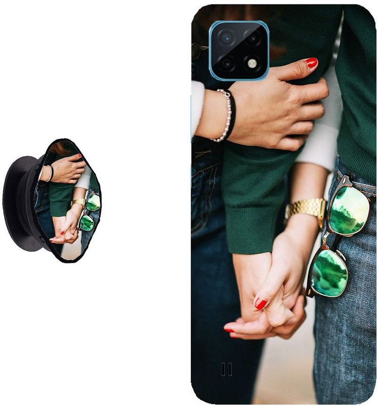 Zappy Back Cover for Realme C20  (Multicolor, Pack of: 2)