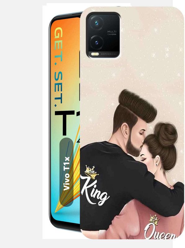 BUYMORE Back Cover for Vivo T1X  (Multicolor, Grip Case, Silicon, Pack of: 1)