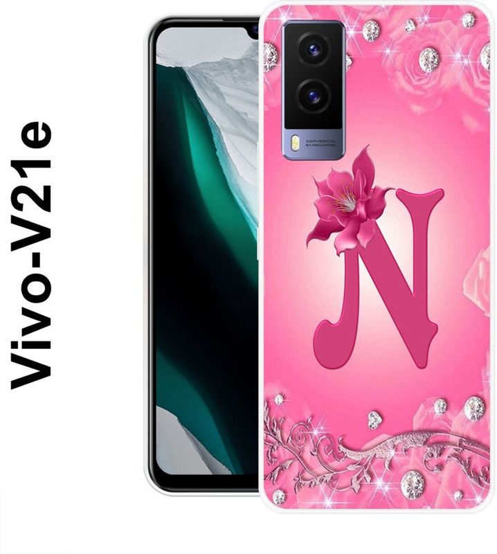 SUPER CASE Back Cover for Vivo V21e  (Pink, Grip Case, Silicon)