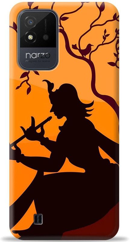 Swagr Back Cover for Realme Narzo 50i  (Orange, Shock Proof)