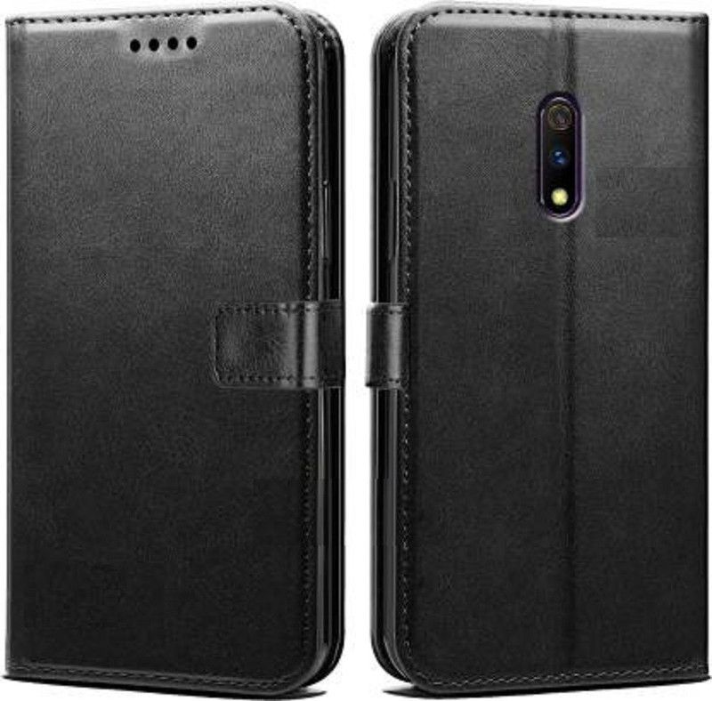 Urban Tech Flip Cover for Realme X Oppo K3Flip Case | Magnetic Closure | Shock Proof Wallet Flip Cover  (Black, Magnetic Case, Pack of: 1)