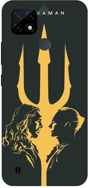 Wall Art Back Cover for Realme C25Y minimal aquaman, minimalist, Symbol  (Multicolor, Dual Protection, Pack of: 1)
