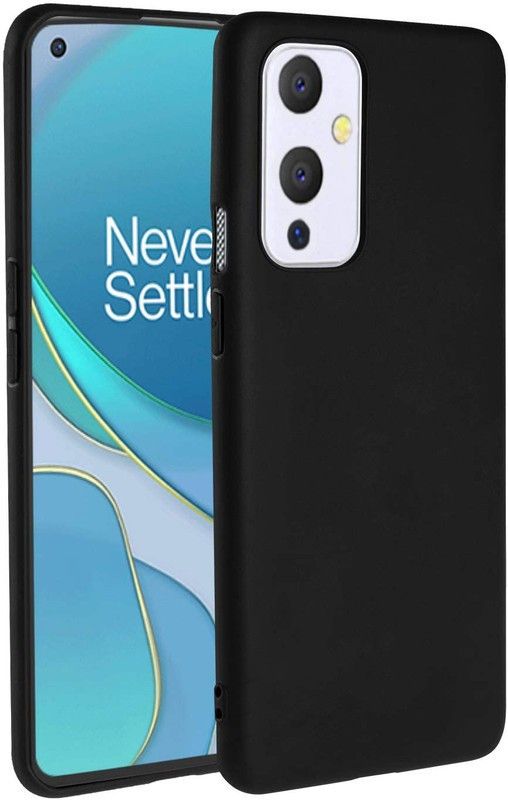 SmartPoint Back Cover for OnePlus 9 / One Plus 9  (Black, Shock Proof, Silicon, Pack of: 1)