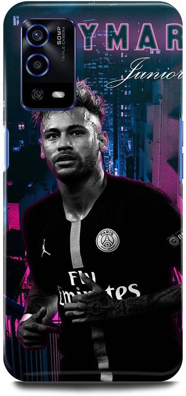 FUGGA Back Cover for OPPO A74 5G, NEYMAR, BARCELONA. FOOTLBALL, JUNIOR, PSG, FRANCE, PLAYER  (Blue, Hard Case, Pack of: 1)