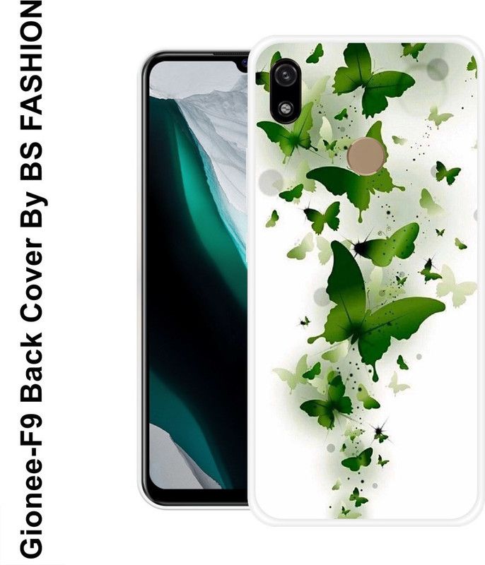 BSRAJ Back Cover for Gionee F9  (White, Green, Silicon)
