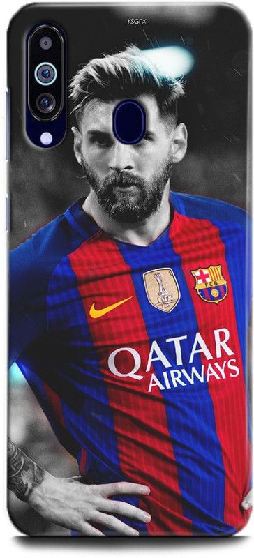 INDICRAFT Back Cover for Samsung Galaxy M40 LIONE MESSI, FOOTBALL, MESSI 10, BARCELONA, SPORTS  (Multicolor, Hard Case, Pack of: 1)