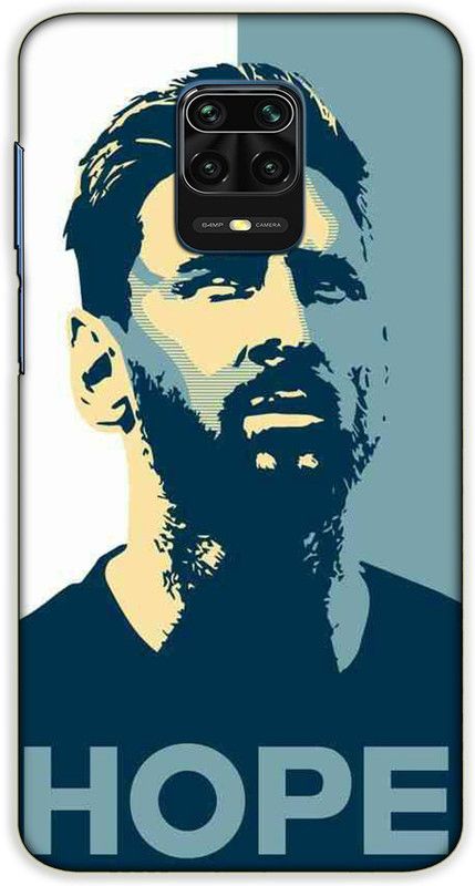 iprinto Back Cover for Redmi Note 10 Lite, Mi Redmi Note 9 Pro Messi Back Cover  (White, Hard Case, Pack of: 1)