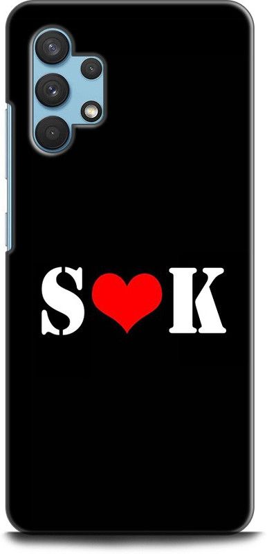 Afterglow Back Cover for SAMSUNG Galaxy A32 S K, S LOVES K, NAME, LETTER, ALPHABET, SK LOVE, HART  (Multicolor, Shock Proof, Pack of: 1)