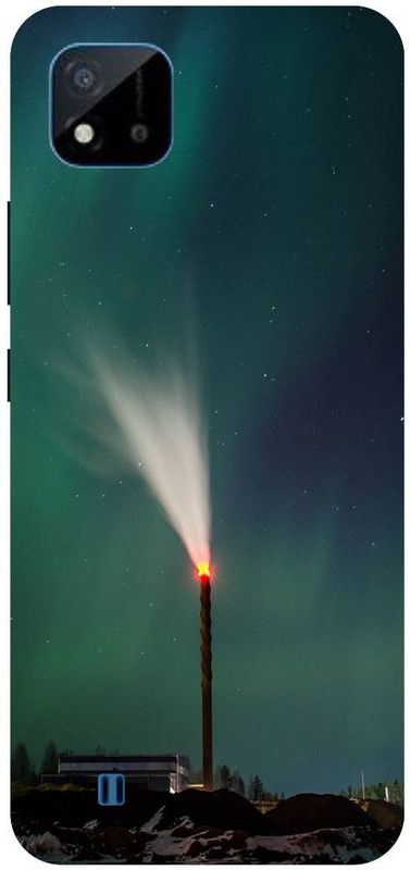 Bluvver Back Cover for Realme C20,RMX3061, Printed Borealis,Lights Back Cover  (Multicolor, Hard Case, Pack of: 1)