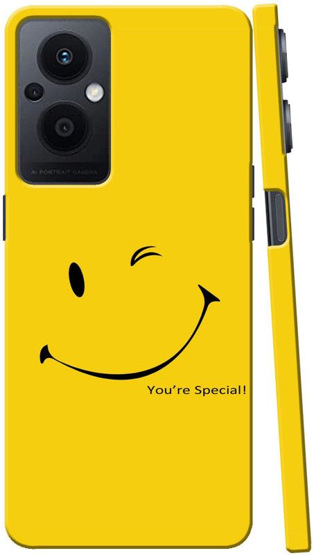 ADITI Designs Back Cover for OPPO F21 Pro 5G  (Yellow, Pack of: 1)