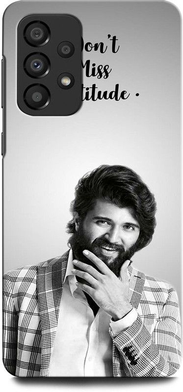 INTELLIZE Back Cover for SAMSUNG Galaxy A33 VIJAY DEVARKONDA, ARJUN REDDY, KABIR SINGH, STYLISH STAR  (Multicolor, Hard Case, Pack of: 1)