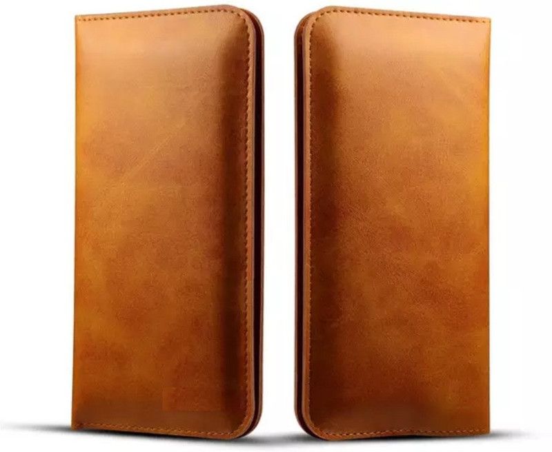 HITFIT Pouch for IPhone 14 Pro (6.1 Inch)  (Brown, Dual Protection, Pack of: 1)