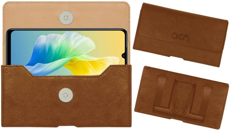 ACM Pouch for Vivo S10e  (Gold, Holster, Pack of: 1)
