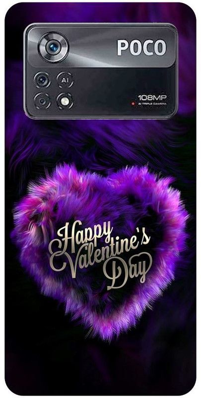 play fast Back Cover for POCO X4 Pro 5G, HAPPY, VALENTINE, DAY, LOVE, COUPLE, GIRL, BOY  (Purple, Hard Case, Pack of: 1)