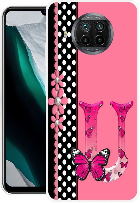 BLUEZAP Back Cover for Mi 10i  (Pink, Black, Grip Case, Silicon, Pack of: 1)