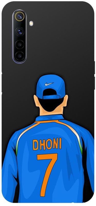 Wall Art Back Cover for Realme 6i Indian Captain, M S Dhoni  (Multicolor, Dual Protection, Pack of: 1)