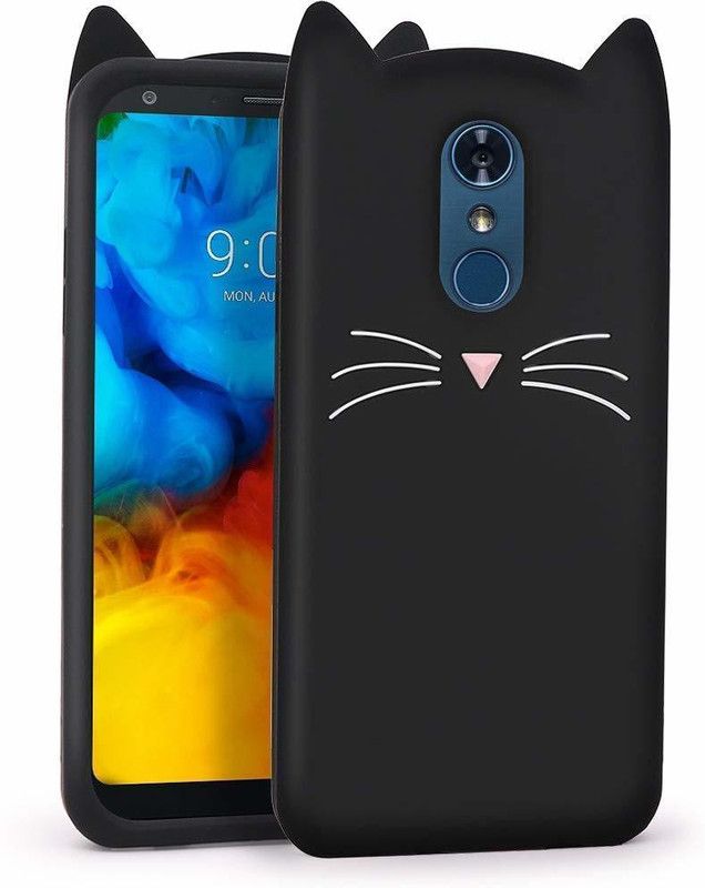 ELEF Back Cover for Xiaomi Redmi Note 4 Ear Kitty Case 3D Cute Mustache Kitty Doll Soft Girls Cat Back Cover  (Black, Flexible, Pack of: 1)