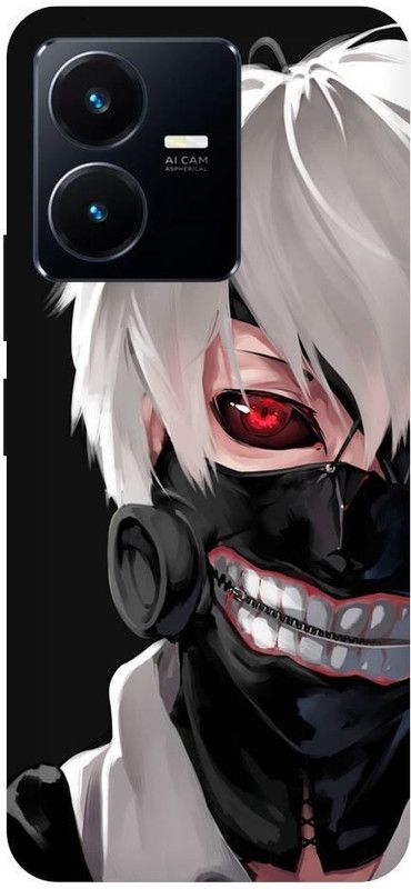 URCHIN Back Cover for Vivo Y22 Tokyo-Ghoul-Anime-Ghost-Cartoon-Kaneki-14142  (Multicolor, Shock Proof, Pack of: 1)