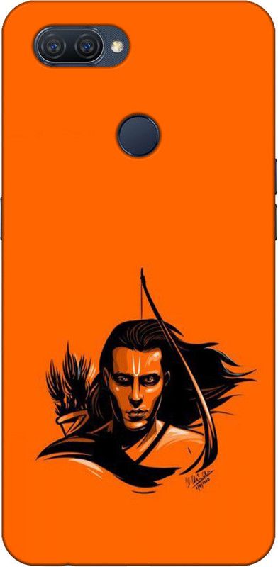 Designer Cover Back Cover for Oppo A11k  (Orange, Grip Case, Silicon, Pack of: 1)